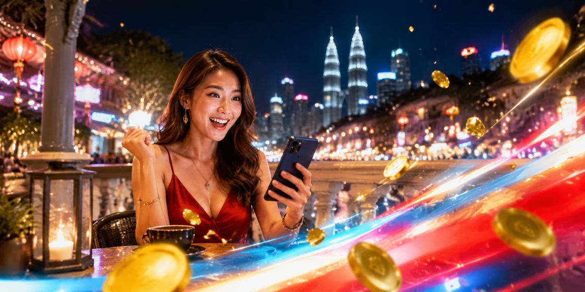 Pengguna Kuala Lumpur bermain kasino langsung dengan dealer sebenar melalui platform mrlucky88 di telefon pintar