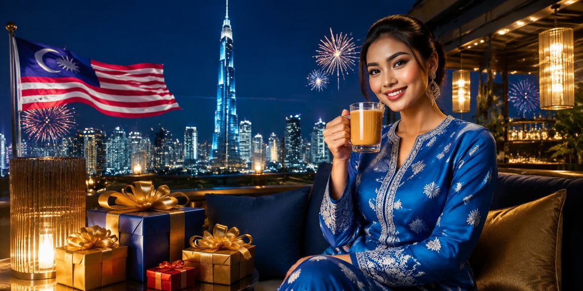 Pengguna dari Kuala Lumpur dalam pakaian baju kurung menikmati pertaruhan sukan di platform mrlucky88